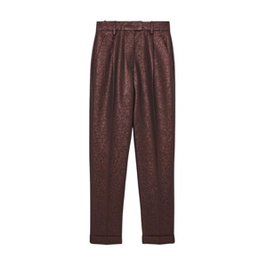 REISS Sienna Tapered Metallic Suit Trousers